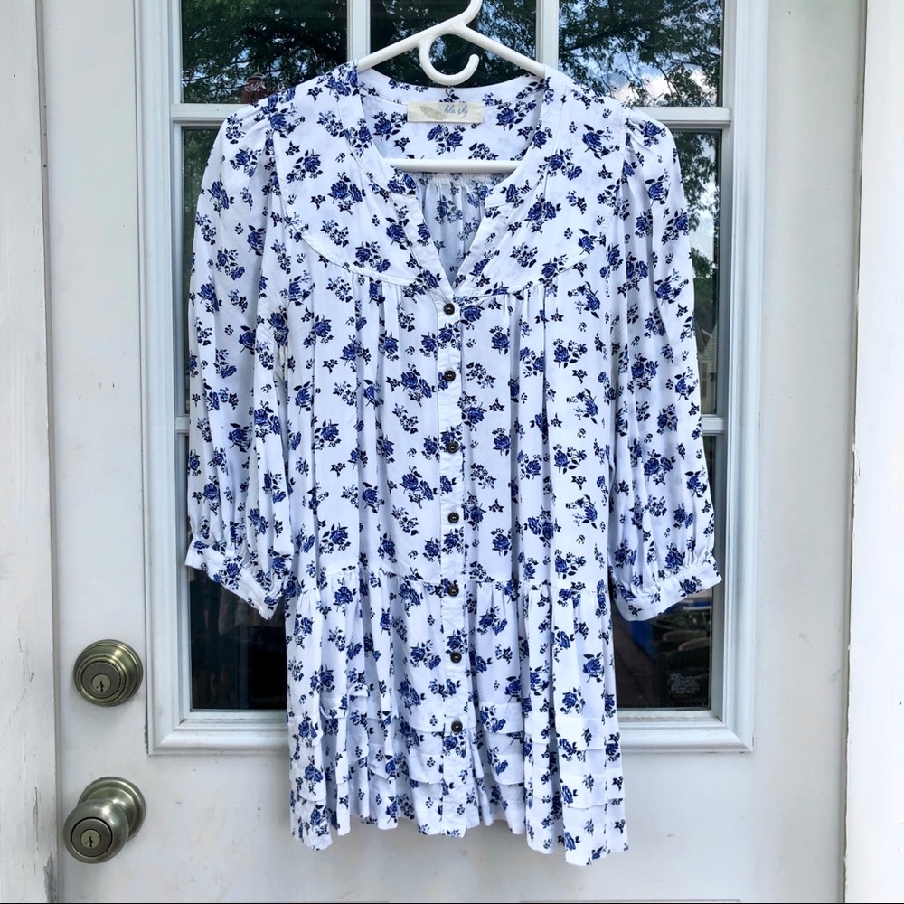 Flowy Floral Tunic Blouse